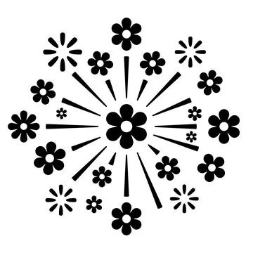 Flower Blooming Explode 스톡 일러스트