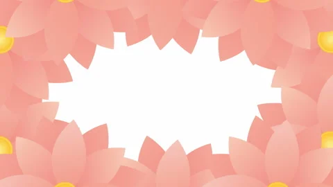 Flower blooms  frame background 2 Stock Footage 149258333