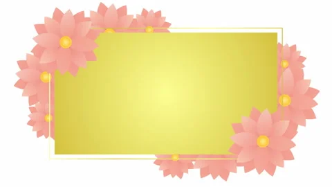 Flower blooms  frame background 5 white Stock Footage 149270468