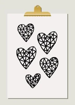 Flower Blossoms Poster Illustrazione stock