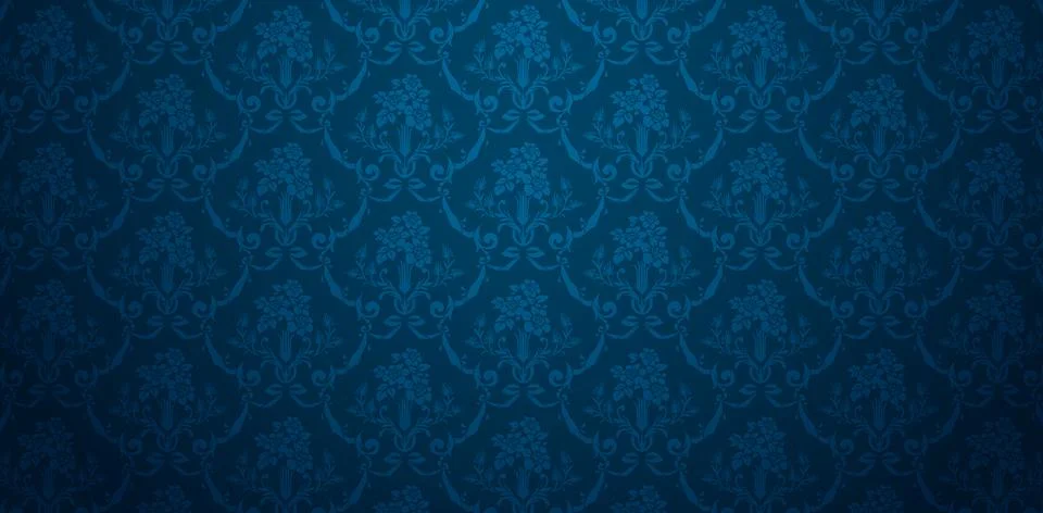 Flower Blue Pattern Stock Illustration