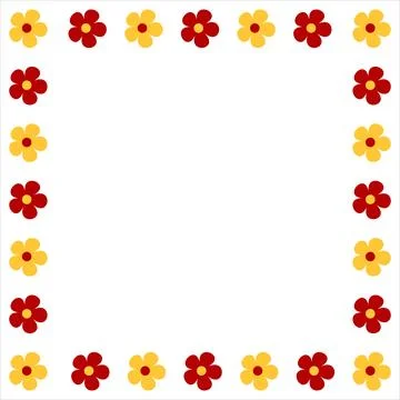 Flower border design. Flower design. Flower border. Flower background. Flor.. Stock Illustration