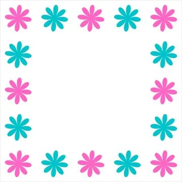Flower border design. Flower design. Flower border. Flower background. Flor.. Stock Illustration