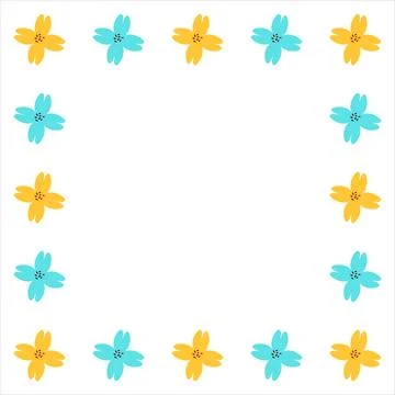 Flower border design. Flower design. Flower border. Flower background. Flor.. Stock Illustration