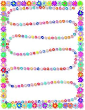 Flower Border Design Stock-Illustration