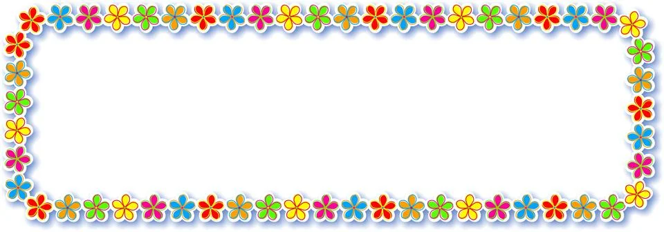 Flower Border Design Stock-Illustration