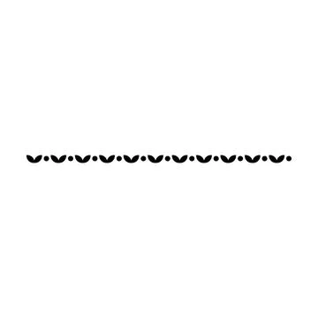 Flower border horizontal floral line decorative pattern frame illustration Illustrazione stock
