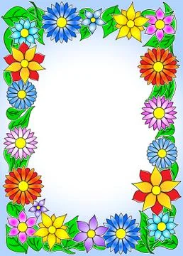 Flower border Stock-Illustration