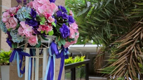 Flower Bouquet Blown by Wind Stock Footage 51608711