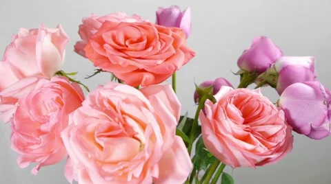 Flower Bouquet Placement Stock Footage 8922003
