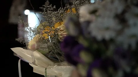 Flower bouquets Stock Footage 127869474