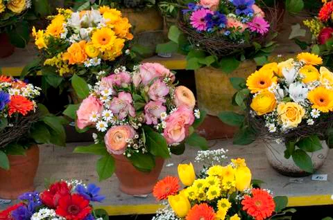 Flower Bouquets Stock Photos