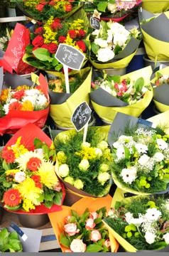 Flower bouquets Stock Photos
