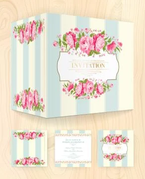 Flower brochure. Stock Illustration