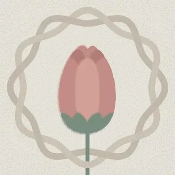 Flower bud Stock Illustration