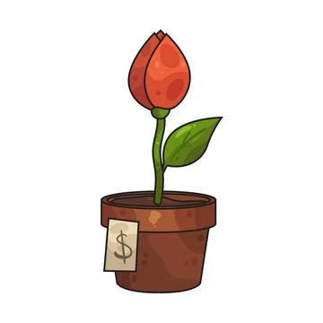 Flower bud illustration Stock Illustration
