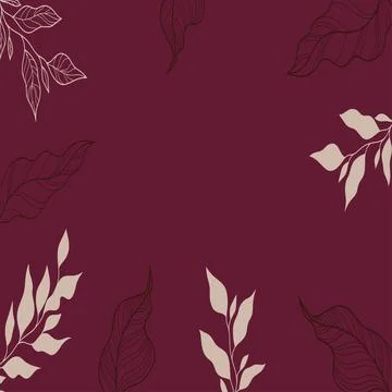 Flower Burgundy Pattern Stock Illustration