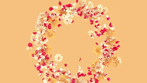 Flower Burst on Background Stock Footage 288307560