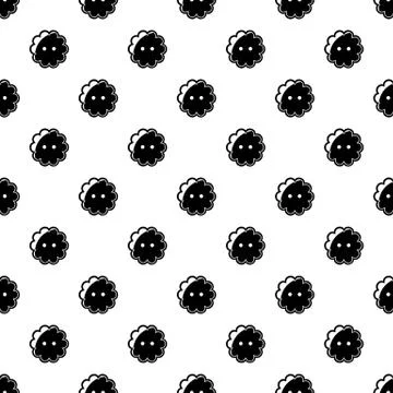 Flower button pattern seamless 스톡 일러스트