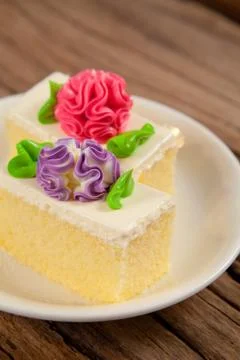 Flower cake Stock Photos
