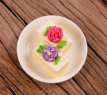 Flower cake Stock Photos