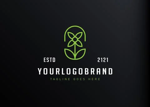 Flower capsule logo design. Vector illustration of nature flower with capsule イラスト素材