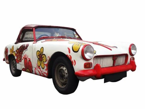 Flower car Stock Illustration