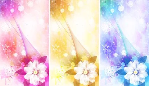 Flower Card Illustrazione stock