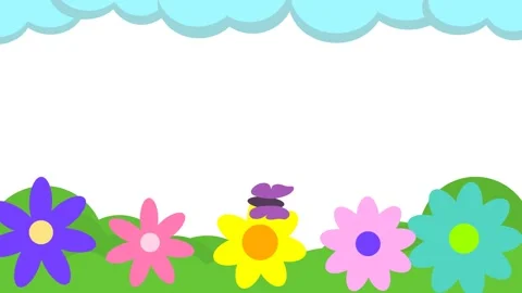 Flower cartoon animation background with copy space for intro Video stock 288788977