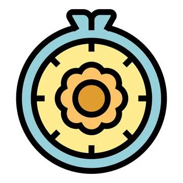 Flower class icon vector flat Stock Illustration