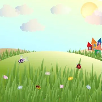 Flower clearing Stock Illustration