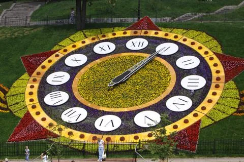 Flower clocks Stock Photos
