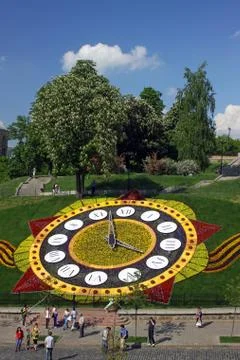 Flower clocks Stock Photos