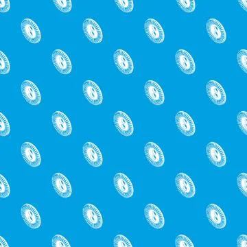 Flower clothes button pattern vector seamless blue Stock Illustration