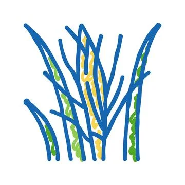 Flower coconut coco icon doodle illustration Stock Illustration