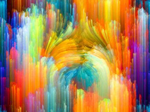 The Flower of Color Illustrazione stock