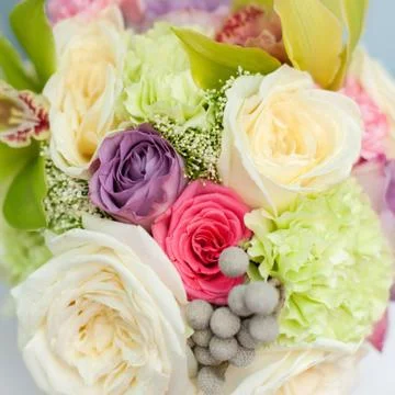 Flower composition of roses Stock-Fotos