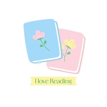 Flower cover book Stock Illustration