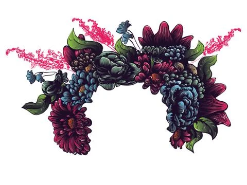 Flower Crown Stock Illustration