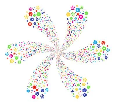 Flower Curl Flower Cluster 스톡 일러스트