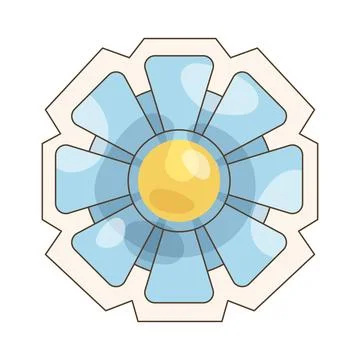 Flower cutout Stock Illustration