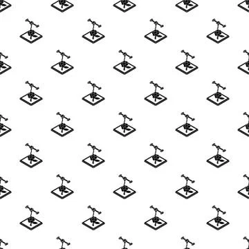 Flower d printing pattern seamless イラスト素材
