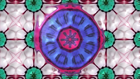 Flower Dance Hole VJ Loop Stock Footage 221164064