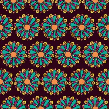 FLOWER DARK PATTERN Stock-Illustration