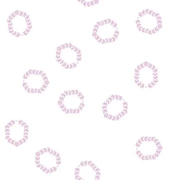 Flower decoration glyph seamless pattern Stock Illustration