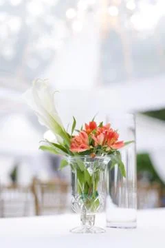 A flower decoration on a table Stock Photos