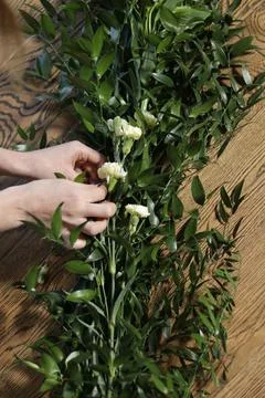 Flower decorations for home, decorative elements Foto stock