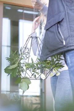 Flower decorations for home, decorative elements Foto stock