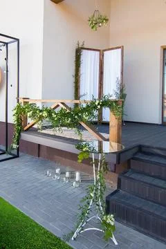 Flower decorations for home, decorative elements Fotos de archivo