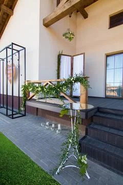 Flower decorations for home, decorative elements Stock Photos